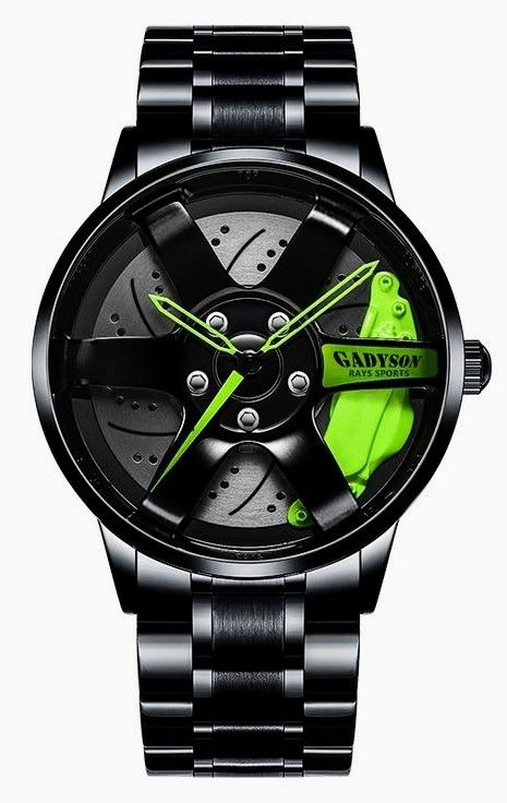 Men's steel wheel watch