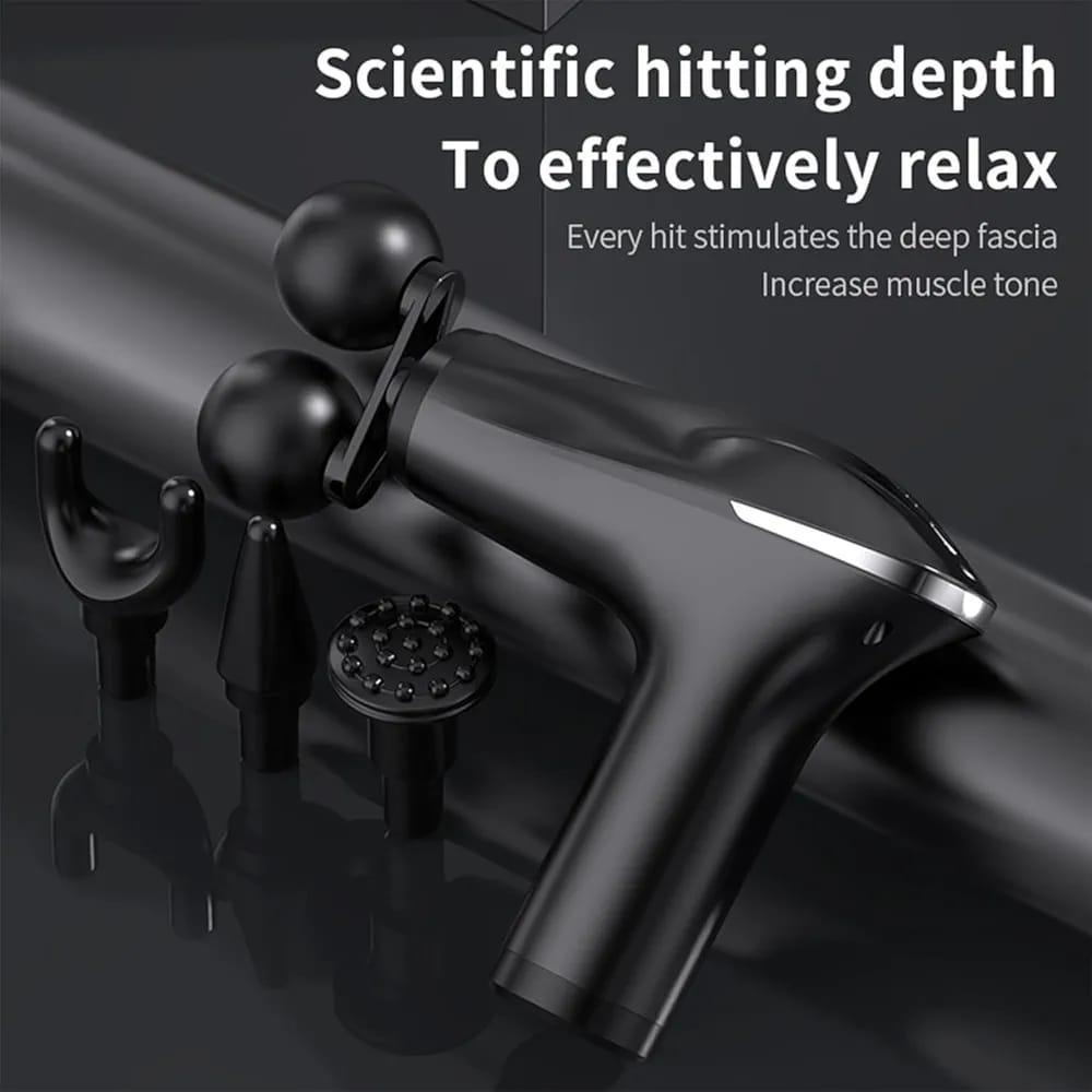 Portable Deep Tissue Massage Gun – Rechargeable Muscle Relaxation Device