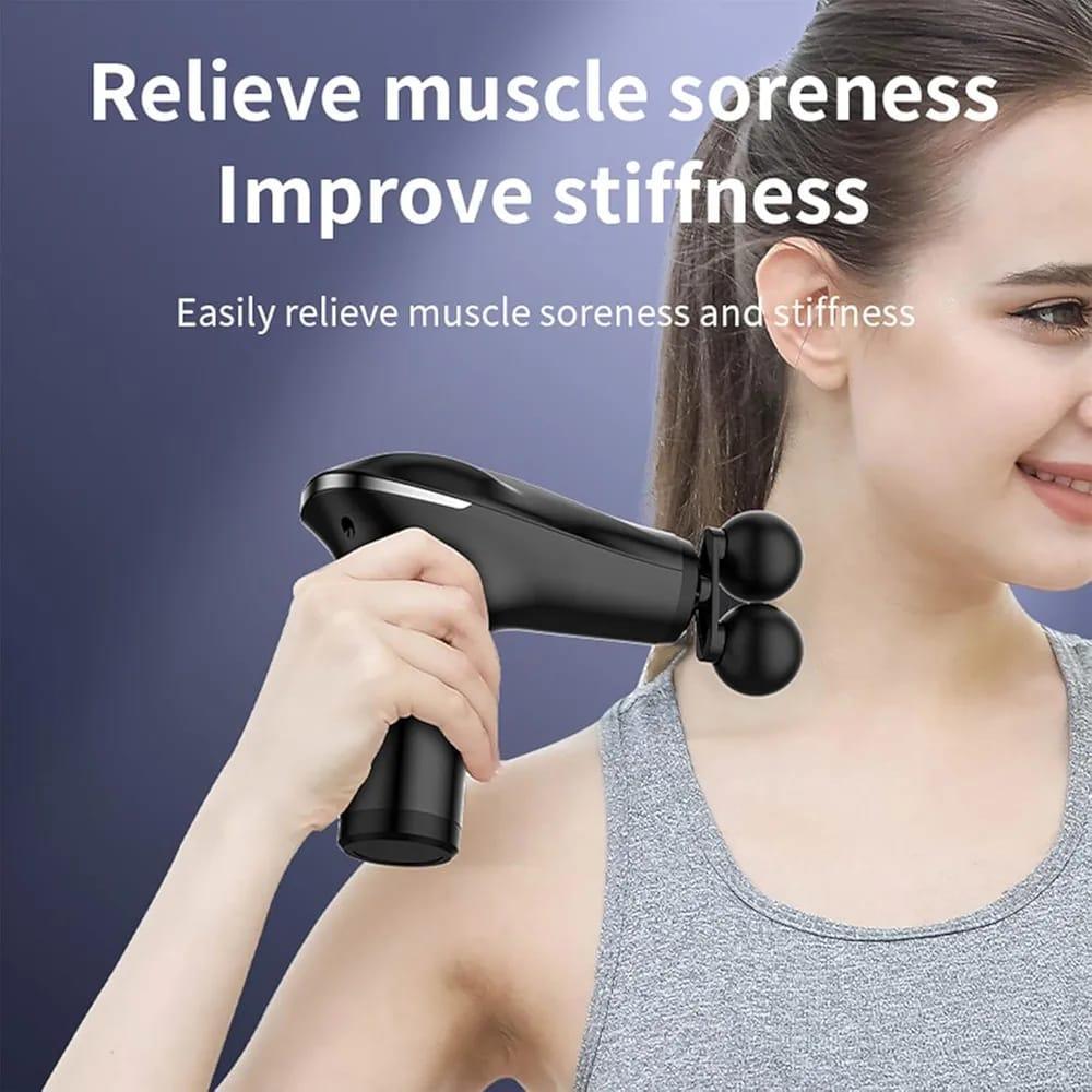 Portable Deep Tissue Massage Gun – Rechargeable Muscle Relaxation Device